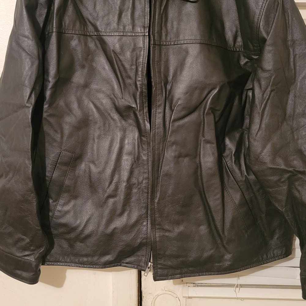 Men's Genuine Vintage leather jacket - Picture 9 of 12
